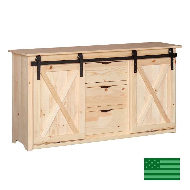 Sliding Barn Door Buffet